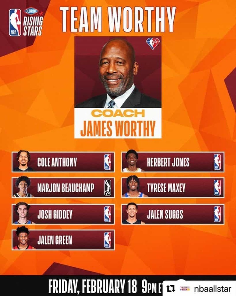 【NBA】AllStar 2022 Rising Starsは1.2年目選手とGリーグから4チームに分かれてセミファイナルとファイナルを争う