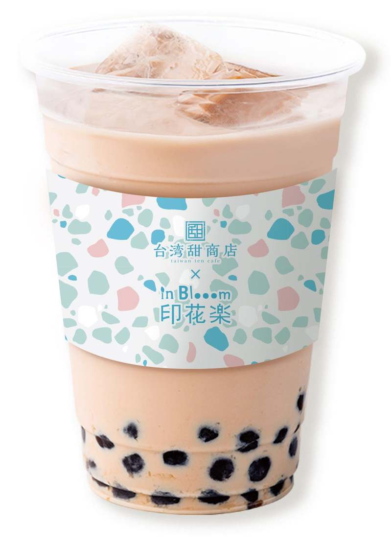 台湾カフェの『台湾甜商店』が、  台湾の人気デザインブランド  『印花楽（in Blooom）』とデザインコラボした、春限定のフルーツミルクティーを発売―。