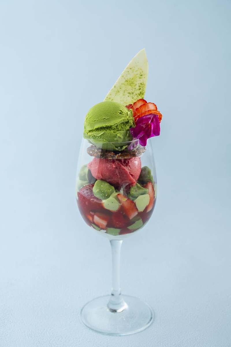 【期間限定】京はやしやの春のパフェ「抹茶とベリーマスカルポーネのパフェ」販売開始。