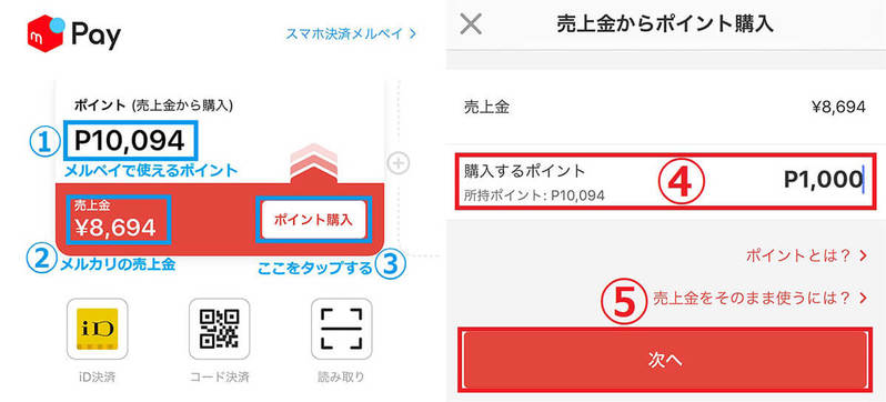 メルカリの売上金はメルペイ残高に移行可能！売上金の使い道と注意点