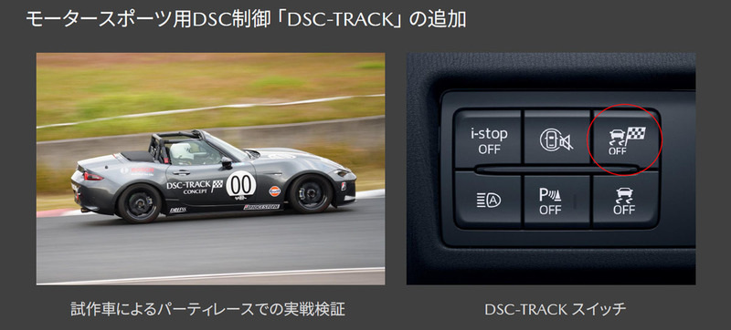 ボッシュ　マイナーチェンジしたマツダ ロードスターのモータースポーツ用DSCに採用