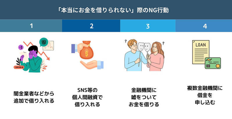 「本当に本当にお金がどこからも借りられない、どうしよう」5つの取るべき行動