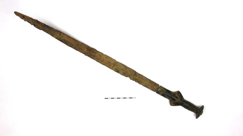 キノコ狩り中に3300年前の豪華な「ブロンズソード」を発見！儀式用の高価な剣