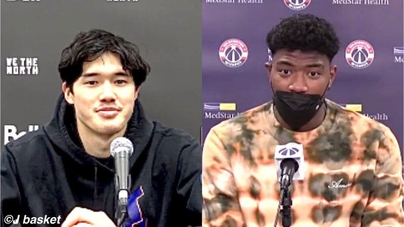 【NBA】八村塁と渡邊雄太の3年ぶり3度目の日本人直接対決 / 八村塁「これからもNBAのコートに2人で立ち続けていく」