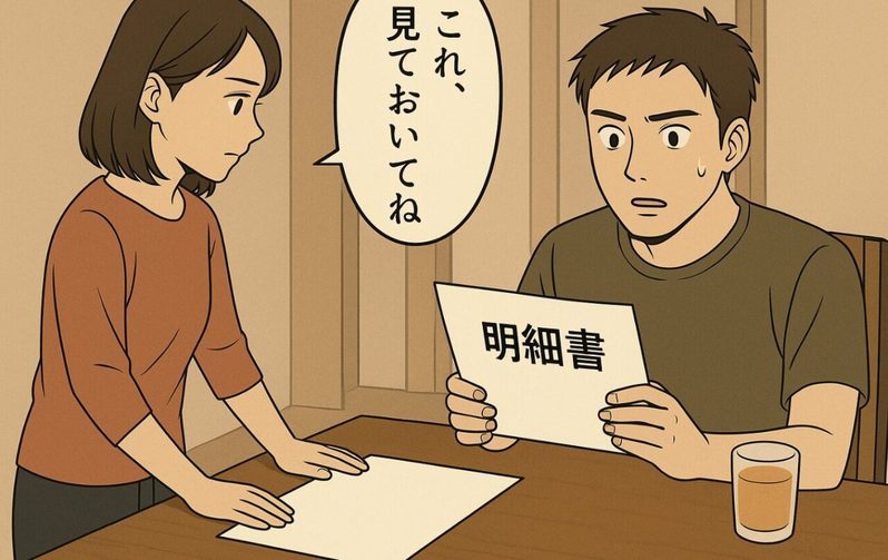 俺が働いてるから生活できてる?発言に、静かに提出“収入証明書”