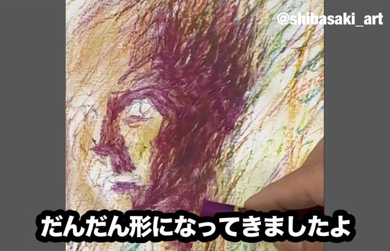 そうはならんやろ！？サクラクレパスで描いた絵のレベルが高すぎて信じられない！ 「3枚目から4枚目の間に何があった？」