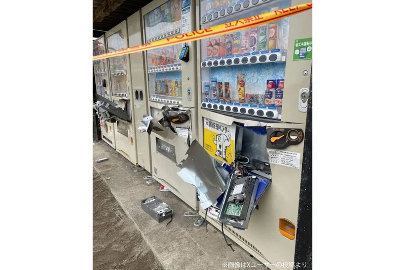 観光地の自販機が無残にも破壊、「日本はどうなるの」と悲鳴 鎌倉市は「近年の被害なかった」