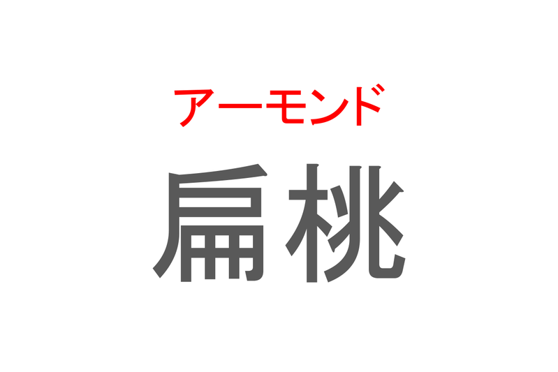 【読めたらスゴイ！】「扁桃」とは一体何のこと！？栄養満点のある食べ物のことですが・・・この漢字を読めますか？