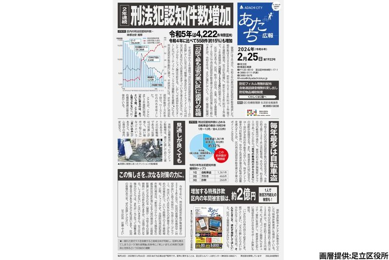 修羅の国・足立区、広報紙で自虐ネタと思いきや…　役所が明かす「本当の治安」に耳を疑う