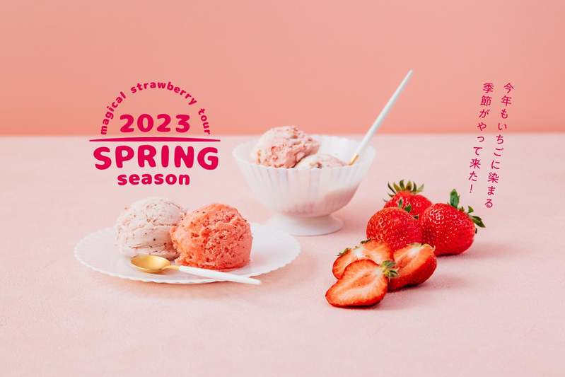 無添加クラフトアイスクリーム「HANDELS VÄGEN」より、「いちごに染まる」春フレーバーが季節限定で登場！2023年3月1日(水)より販売開始。