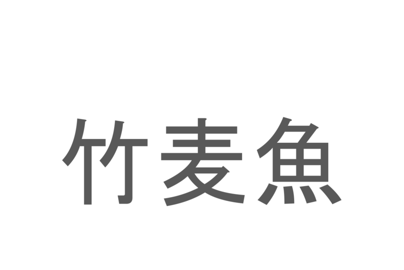 【読めたらスゴイ！】「竹麦魚」とは一体何のこと！？羽根の生えたあの魚の事ですが・・、この漢字を読めますか？