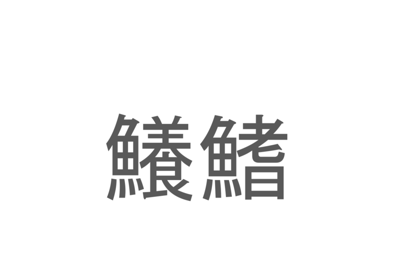 【読めたらスゴイ！】「鱶鰭」とは一体何のこと！？あの高級食材の事ですが・・・この漢字を読めますか？