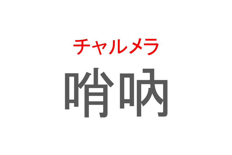 【読めたらスゴイ！】「哨吶」とは一体何のこと！？屋台などでおなじみの楽器ですが・・・この漢字を読めますか？