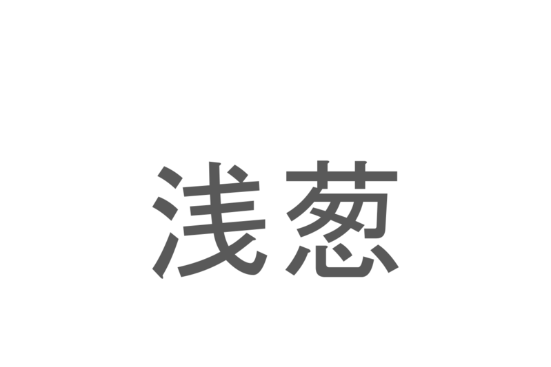 【読めたらスゴイ！】「浅葱」とは一体何のこと！？野菜が由来の色ですが・・・この漢字を読めますか？