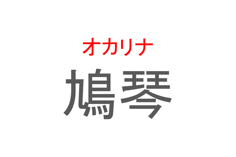 【読めたらスゴイ！】「鳩琴」とは一体何のこと！？リコーダーに似た演奏方法をする楽器ですが・・・この漢字を読めますか？