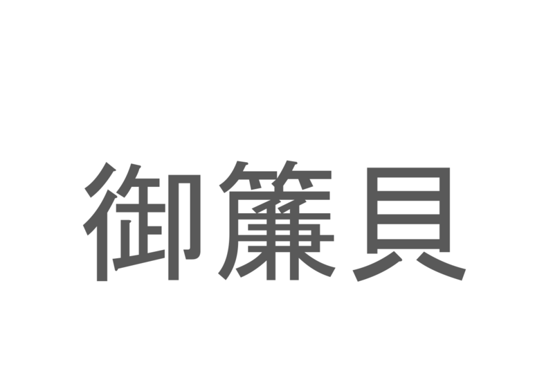 【読めたらスゴイ！】「御簾貝」とは一体何のこと！？ウミウシの仲間ですが・・・この漢字を読めますか？