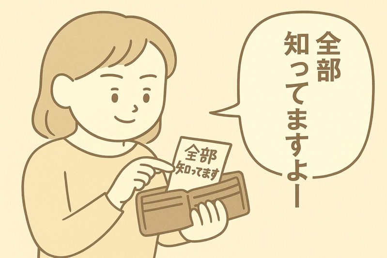 浮気を匂わせた夫の財布に“鬼メモ”をINしてみた!その結果は?