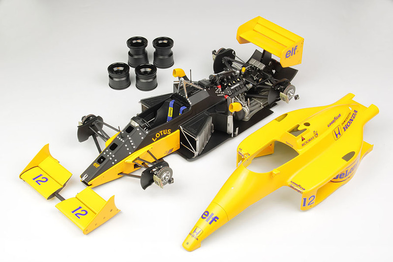 セナ選手がモナコで優勝。ロータス・ホンダ（99T）【ビッグスケール・プラモデル】が登場