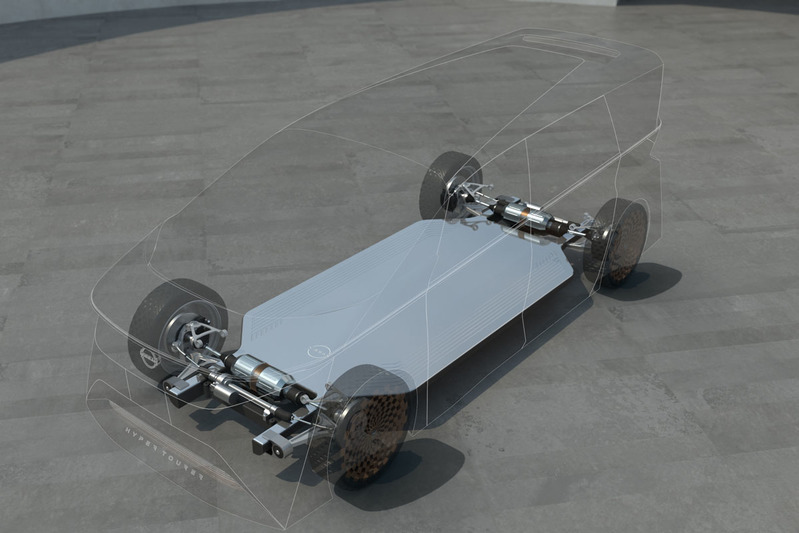 【JMS2023】日産 EVコンセプトカー「ニッサン ハイパーツアラー」は全固体電池にE/Eアーキテクチャーを想定
