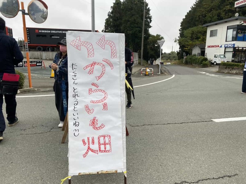 行列を避ける傾向にある熊本県人が列をなしてたので、その先に何があるのか行ってみたら芋ほりしてた
