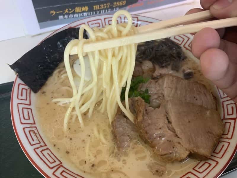 今更ながら熊本の誇る名ラーメン店訪問！南区の「龍峰」は相変わらず満席でやっぱり美味しかった