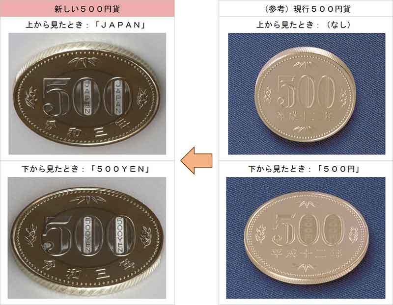 「新500円硬貨」21年ぶりに流通はじまる！　3代目デザインはどう変わった？