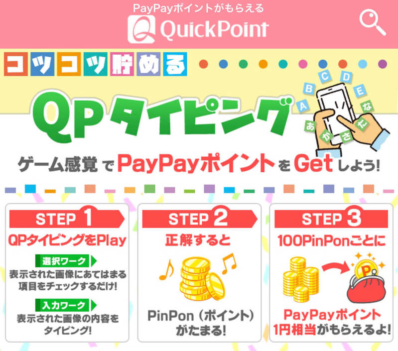 QuickPoint（クイックポイント）でPayPayポイントを獲得する方法と口コミ、危険性