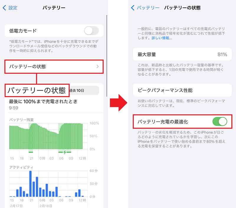 iPhoneのバッテリー寿命を少しでも伸ばす13の技 – 蓄電容量80％以下は交換のサイン