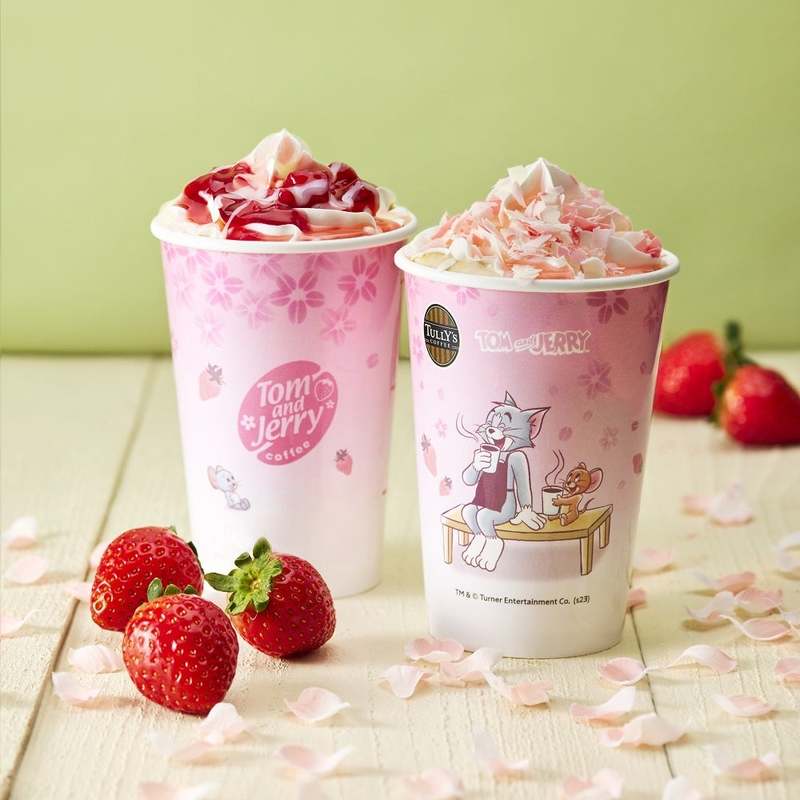 桜舞い、苺香るスペシャルコーヒータイム　「トムとジェリー」コラボレーション第4弾　限定ドリンク・フード・グッズなどを発売