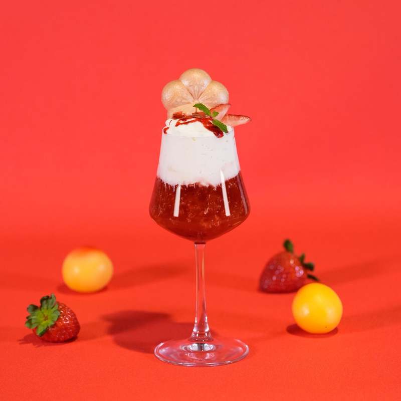 梅酒カクテル専門店「The CHOYA(ザ チョーヤ)銀座BAR」苺のショートケーキといちごミルク着想の梅酒カクテル「梅いちごショートケーキフロート」「梅いちごミルクのクリームソーダ」を新発売!