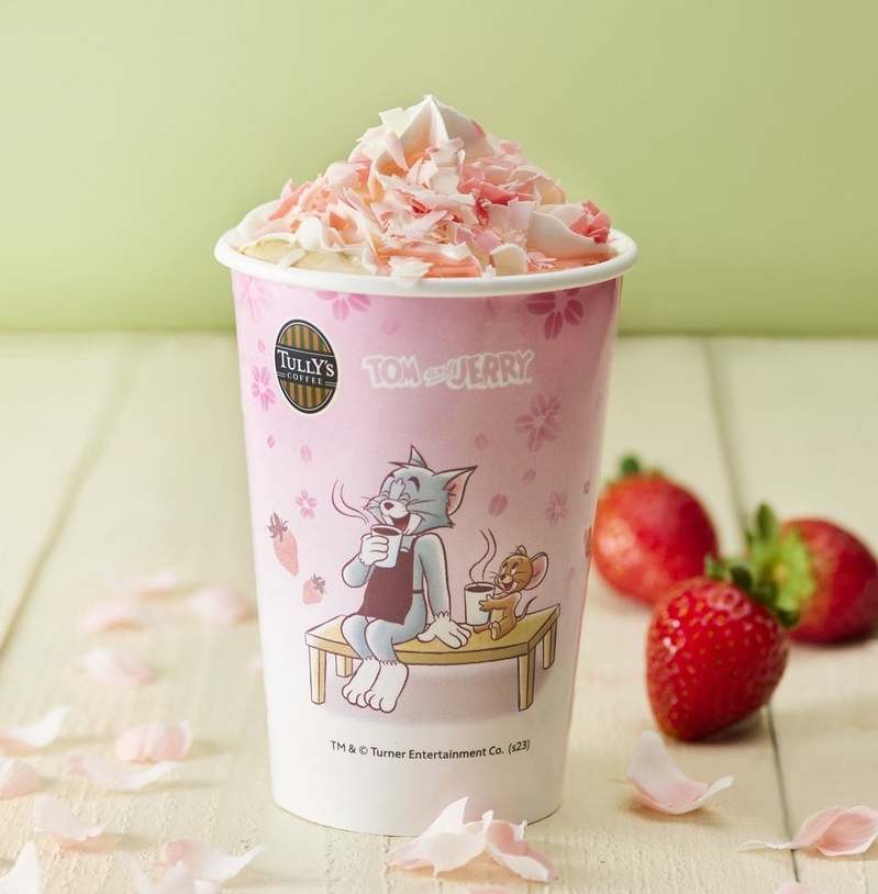 桜舞い、苺香るスペシャルコーヒータイム　「トムとジェリー」コラボレーション第4弾　限定ドリンク・フード・グッズなどを発売