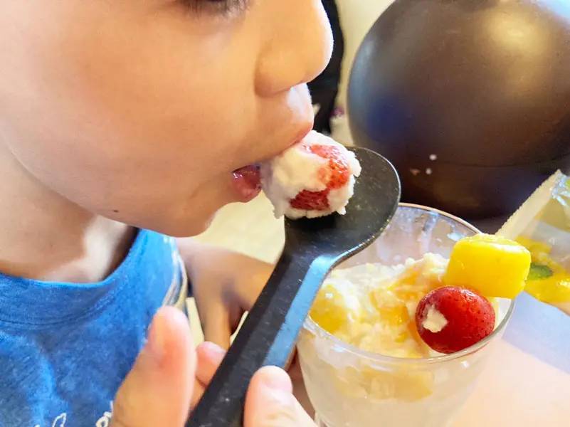 飲むヨーグルトと冷凍フルーツで作る氷タンフルが夏休みにぴったりすぎた