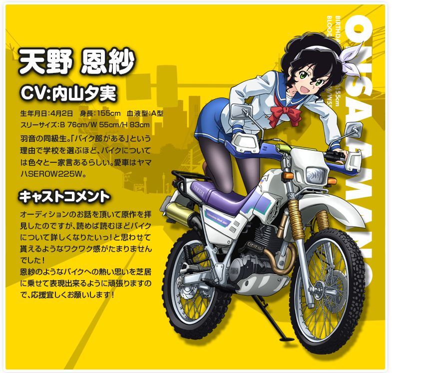 ばくおん！！に登場するバイクをご紹介！アニメに登場するバイクは実在するの？