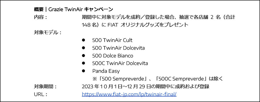 フィアット「ツインエア・エンジン」生産終了　12年の歴史に幕