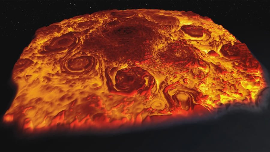 木星南極の「五角形」の嵐、気づいたら「六角形」になっていた？