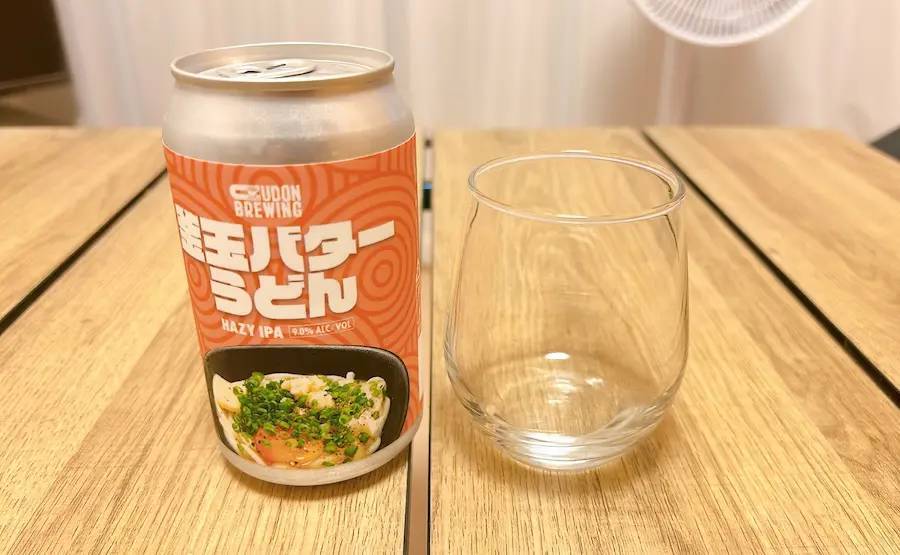 「釜玉バターうどん」がビールに？衝撃パッケージのクラフトビールを飲んでみた