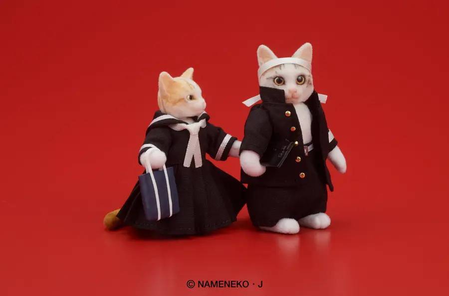 懐かしの「なめ猫」アクションフィギュア誕生　昭和を感じるオプションパーツも