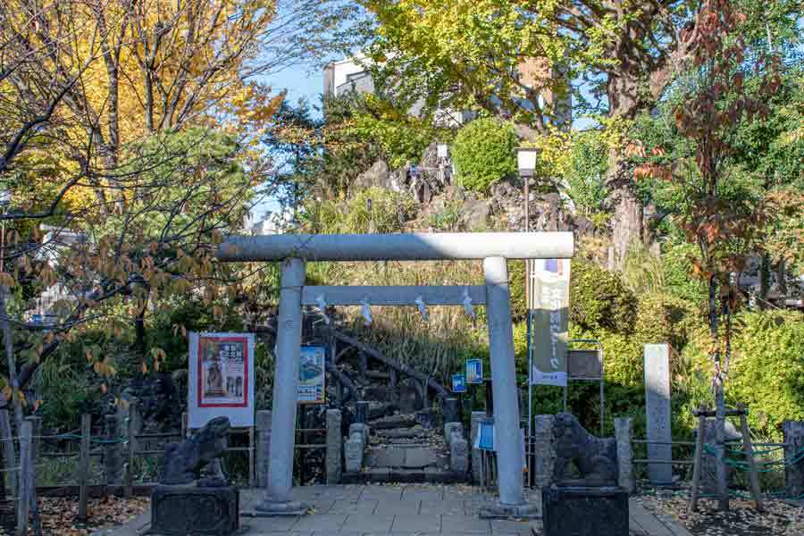 小さくても山登り気分　都内現存最古の「富士山」登ってみた