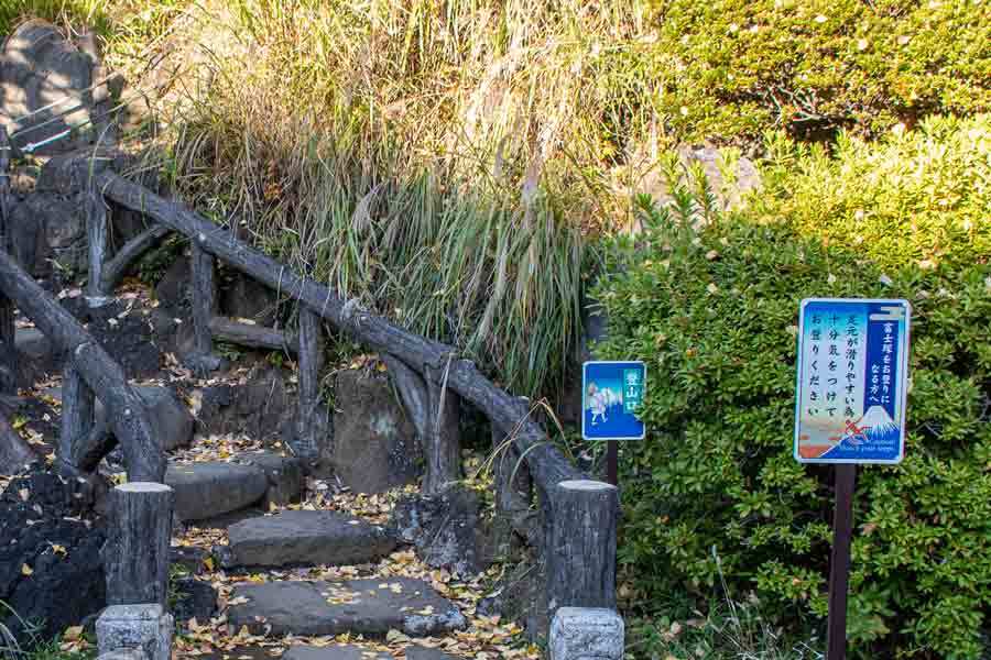 小さくても山登り気分　都内現存最古の「富士山」登ってみた