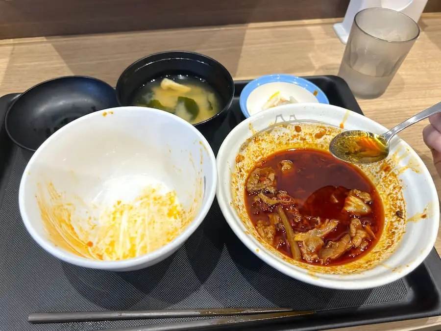 松屋史上最も辛いと話題の「水煮牛肉」！実際に食べてみたらガチの激辛料理でした