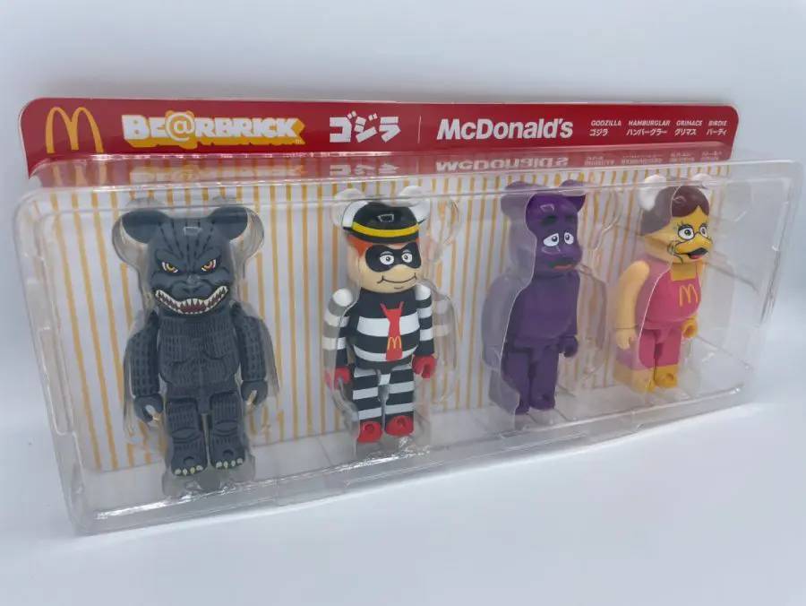 「ゴジラVSマクドナルドBE@RBRICK」現物レビュー！ヴィンテージ感あふれるデザインがかわいいぞ！