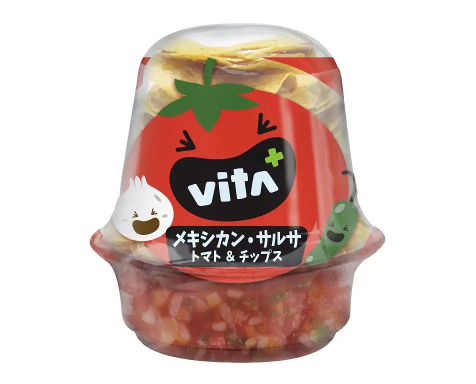 12/20(火)、野菜のおいしさを味わう本格メキシカンディップ「vita+ メキシカン・サルサ トマト&チップス」が新発売！