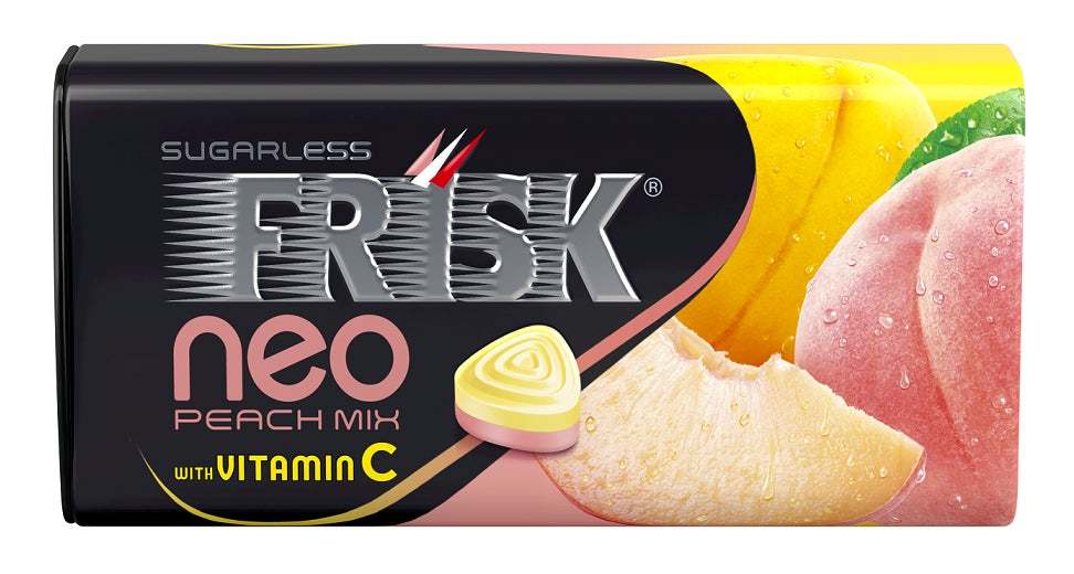 白桃と黄桃のリッチな味わいが楽しめる「フリスク ネオ ピーチミックス」を2月20日から発売！