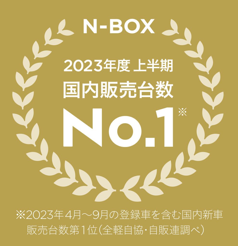 ホンダ「N-BOX」が2023年度上半期 新車販売台数 第1位を獲得